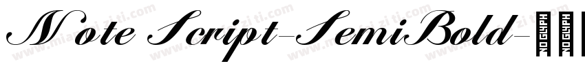 Note Script-SemiBold字体转换